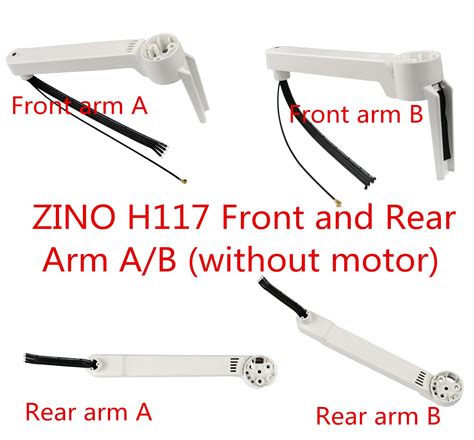 hubsan zino hs rc drone quadcopter spare parts zino  front  rear arm ab