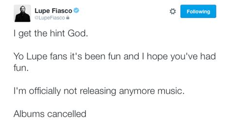 Lupe Fiasco Retires Again Launching A New Career As A Guy Retiring