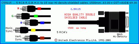 rca cables   video  computers