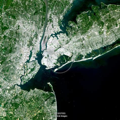 satellite view   york city stocktrek images