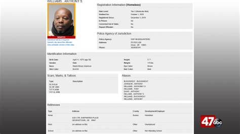 Delaware State Police S O A R Searching For Wanted Sex Offender 47abc