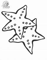 Starfish Coloring Pages Kids Getcolorings Colorings Color sketch template