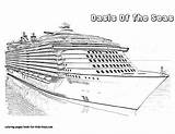 Ship Cruise Coloring Drawings 12kb 1056 sketch template