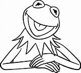 Kermit Muppets Frog Muppet Getcolorings Sheet Clipartmag sketch template