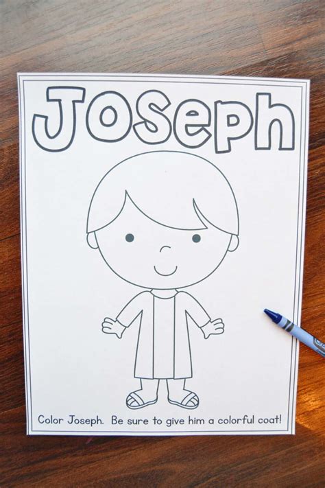 joseph coloring pages  printables mary martha mama