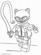 Lego Coloring Pages Batman Catwoman Printable Print Look Other Template sketch template