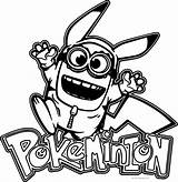 Coloring Minion Pages Pokemon Pikachu Minions Printable Wecoloringpage Sheets Clipartmag Choose Board sketch template