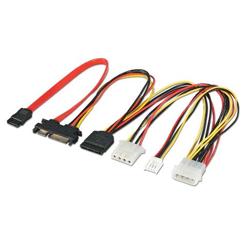 sata extensionsplitter cable combined data power internal  lindy uk