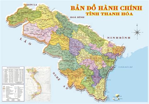 Bản đồ Các Tỉnh Vùng Bắc Trung Bộ Việt Nam 2022