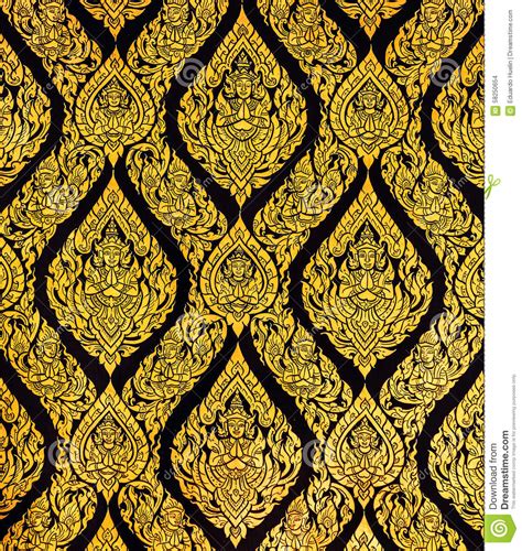 thaise stijlkunst van patroon op de deur  tempel thailand textu stock foto image