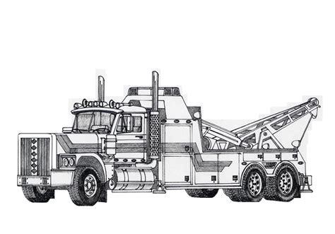 tow truck coloring pages   gambrco