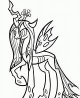 Chrysalis Celestia Princess Transformed Spooky sketch template