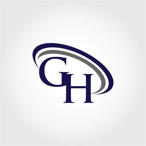 monogram gh logo design  vectorseller thehungryjpeg
