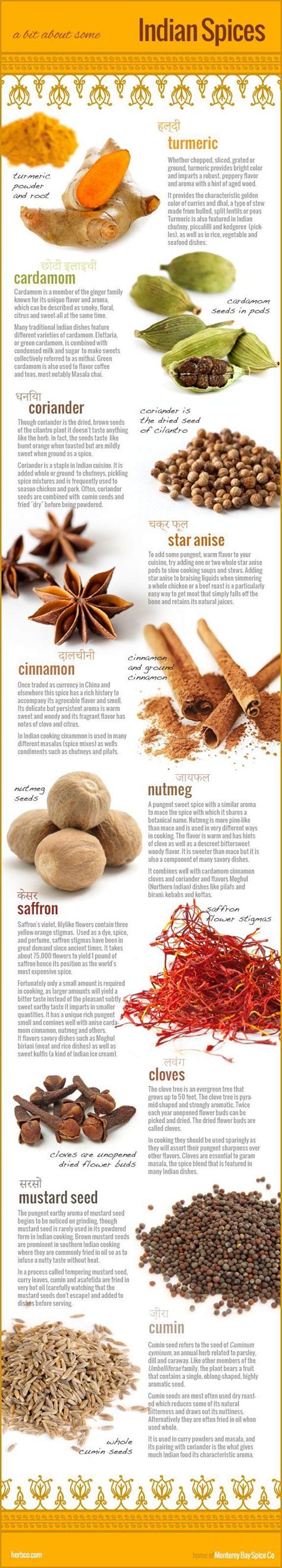 Indian Spices Infographic Indian Food Recipes Indian Spices Healthy