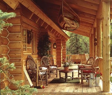 dream  log home   homework porch logs  cabin
