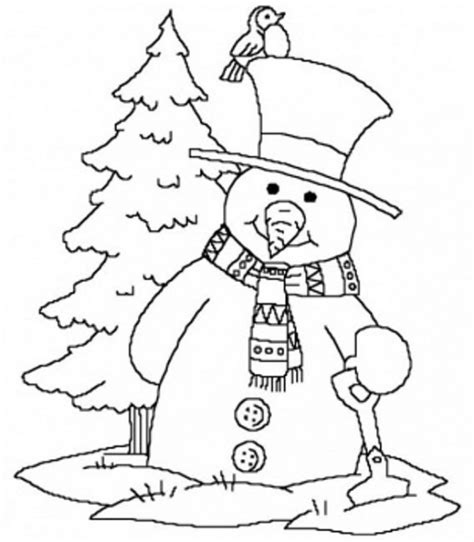 printable winter coloring pages  kindergarten coloring