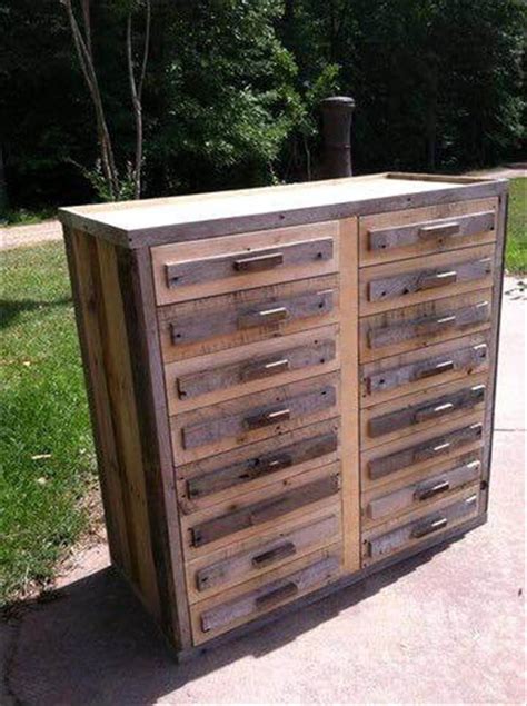 diy pallet wood chest  drawers easy pallet ideas
