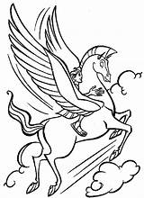 Coloring Hercules Pages Pegasus Printable sketch template