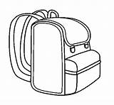 Coloring Backpack Coloringcrew sketch template