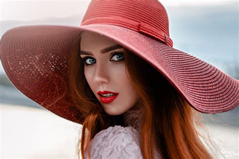 1080432 Women Model Portrait Street Brunette Hat Photography