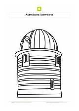 Sternwarte Observatory Ausmalbilder Weltall sketch template