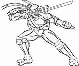 Ninja Turtle Coloring Leonardo Getcolorings Teenage Mutant sketch template