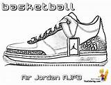 Nike Sneaker Jordans Coloringhome Albanysinsanity Published sketch template