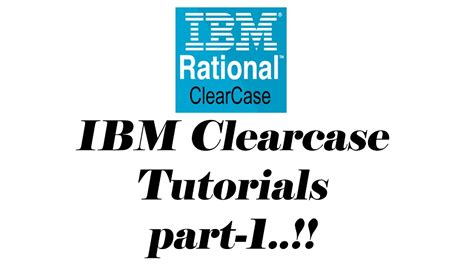 introduction  clearcase youtube