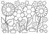 May Coloring Pages Flowers Kids sketch template
