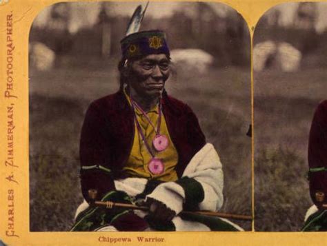 Chippewa Warrior Western History Indigenous North Americans