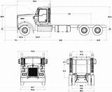 Kenworth W900l Blueprint Truck Dump Related Posts Modeling 3d C500 sketch template