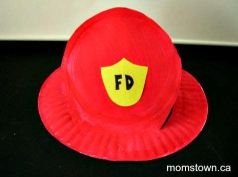 firefighter hat   paper fire safety preschool fire