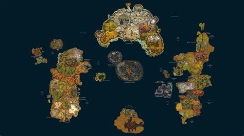 Map Of World Of Warcraft 4k Art Update Wow
