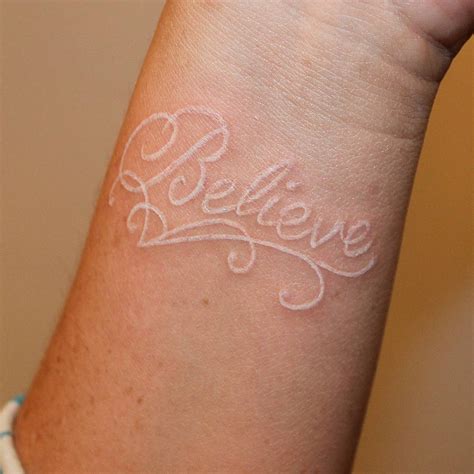 beautiful white ink tattoos   love
