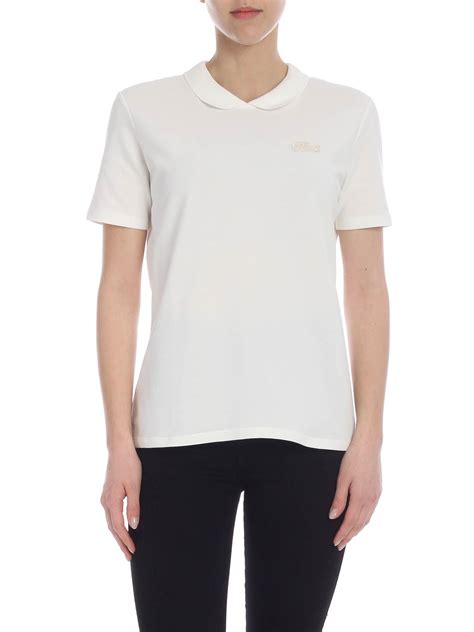 Lacoste White Cotton Polo Shirt In White Lyst