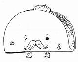 Taco Getdrawings Adultcoloringpages Club sketch template