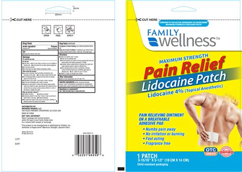 ndc package    pain relief lidocaine patch topical
