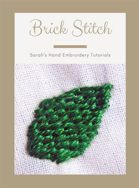 brick stitch sarahs hand embroidery tutorials