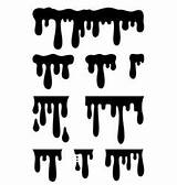 Drips Dripping Splashes sketch template