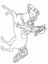 Cowgirl Coloring Pages Horses Girls Printable Girl Recommended Color sketch template