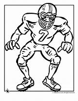 Coloring Football Player Pages Players Nfl Printable Sheet Kids Print Cartoon Clipart Cliparts Color Sheets Drawing Eagles Clip Colouring Sports sketch template