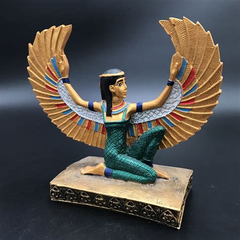 Maat The Egyptian Goddess Of Justice And Truth 10 Inches Tall In Hand