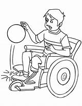 Discapacitados Disabled Amputee Disabilities Colouring Silla sketch template