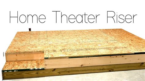 diy home theater seating riser construction youtube