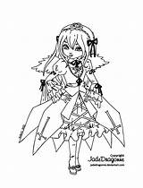 Suigintou Lineart Jadedragonne Vampire Kanaria Rozen Maiden Ink Belong sketch template
