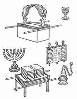 Tabernacle Covenant Moses Tabernakel Bible Exodus Attributen Tempel Sonntagsschule Ausmalbilder sketch template