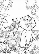 Madagascar Coloring Pages Marty Printables Alex Worksheets Gia Para Print sketch template