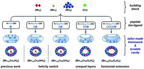 peptide sequence mediated  assembly  molybdenum blue nanowheel superstructures chemical