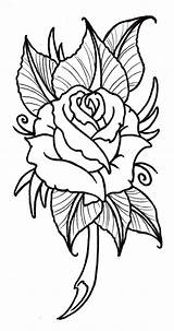 Tattoo Rose Drawing Designs Cool Tattoos Easy Outlines Drawings Outline Printable Flower Small Roses Flowers Pages Coloring Draw Color Stencil sketch template