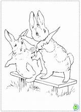 Coloring Rabbit Peter Pages Dinokids Printable Close Print sketch template